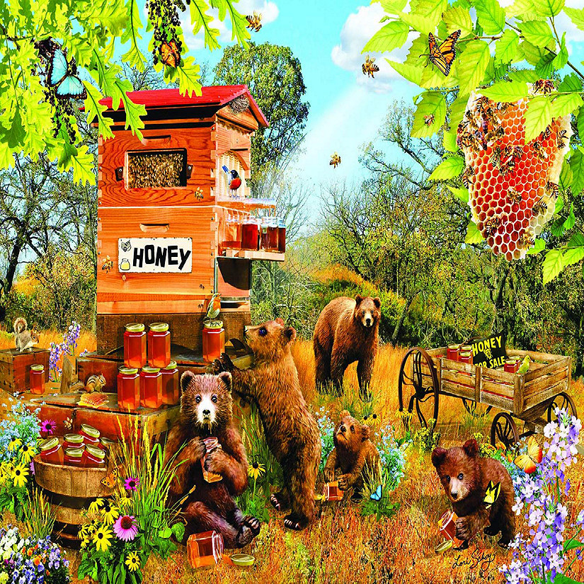 Sunsout Bears and Bees 1000 pc  Jigsaw Puzzle Image