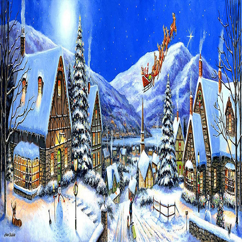 Sunsout Christmas Town 500 pc  Jigsaw Puzzle Image
