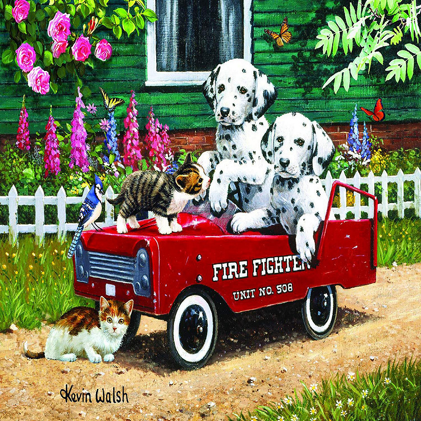 Sunsout Fireman's Friends 1000 pc  Jigsaw Puzzle Image