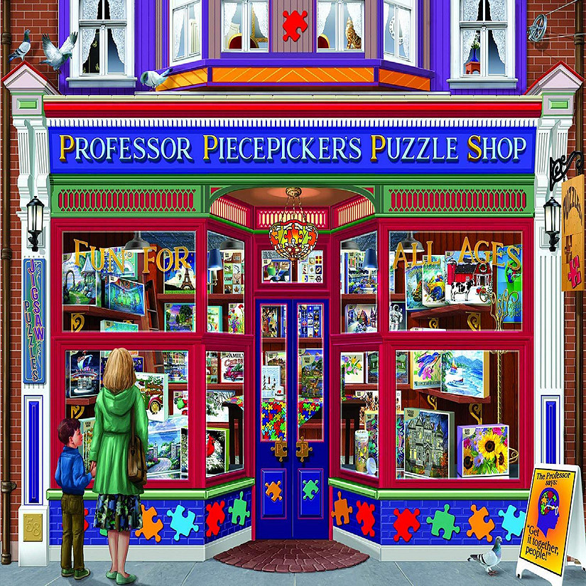 Sunsout Professor Piecepickers Puzzle Shop 1000 pc  Jigsaw Puzzle Image
