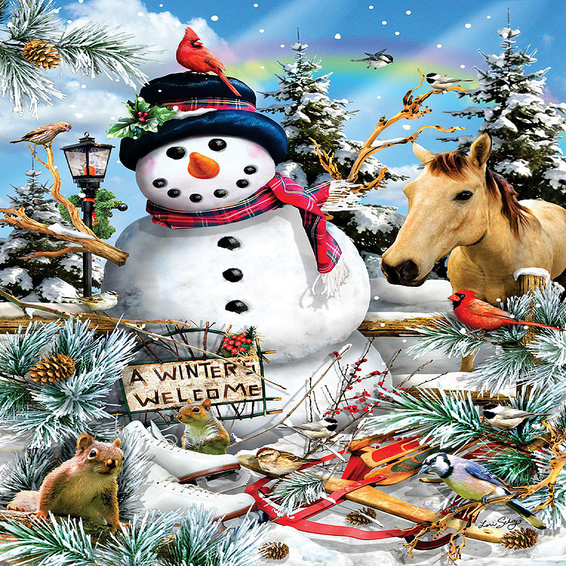 Sunsout Winter's Welcome 300 pc  Jigsaw Puzzle Image