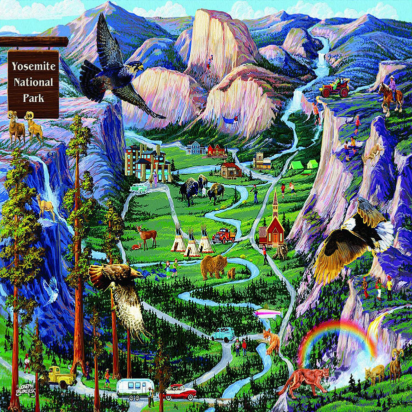 Sunsout Yosemite Adventures 500 pc  Jigsaw Puzzle Image