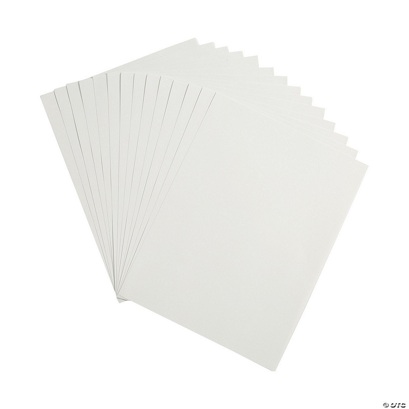 SunWorks White 9" x 12" Heavyweight Construction Paper - 50 Pc. Image