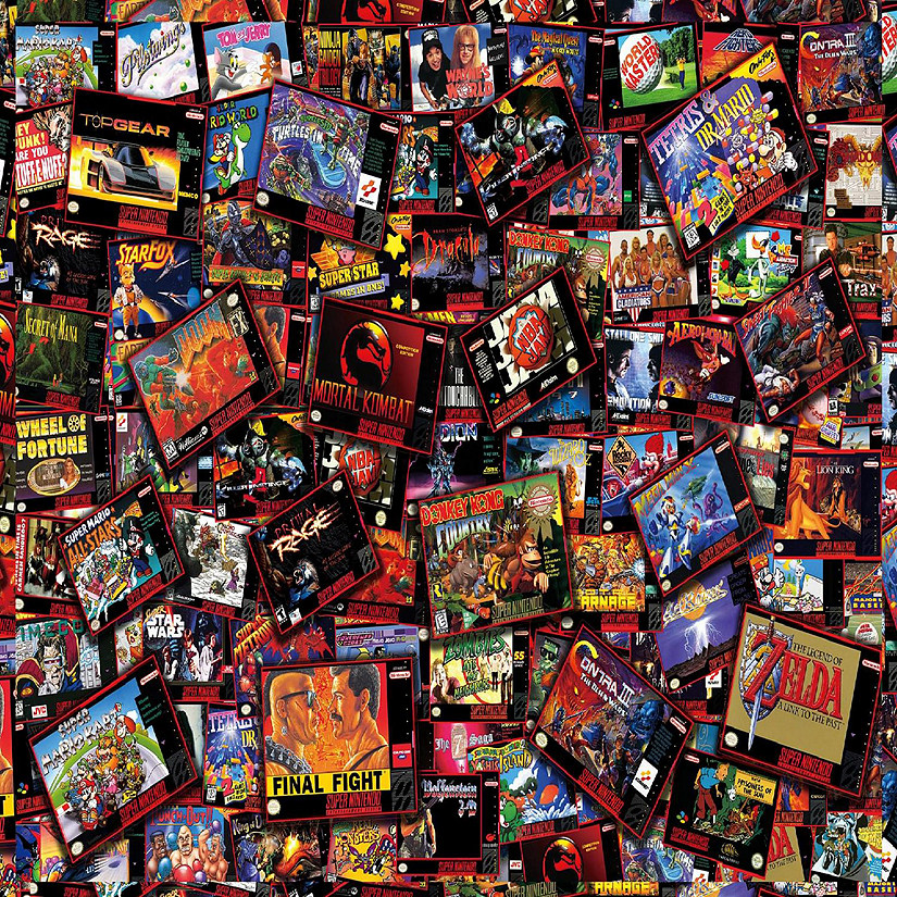 Super Never Ending Showdowns Retro Video Games 1000-Piece Jigsaw Puzzle Image