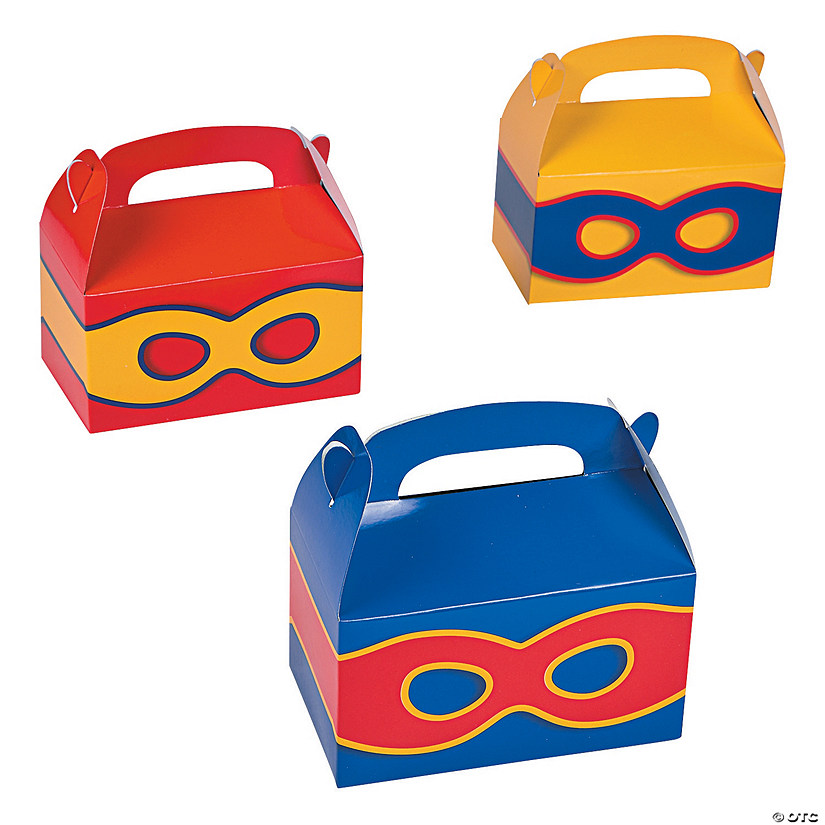 Superhero Favor Boxes - 12 Pc. Image