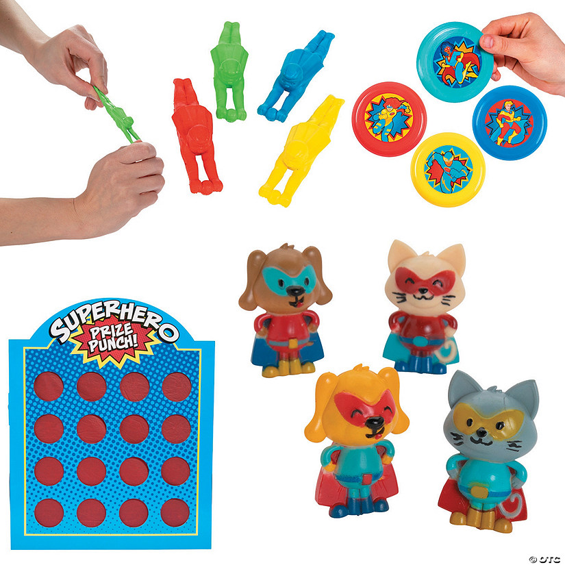 Superhero Prize Punch Game with Prizes &#8211; 109c. Image