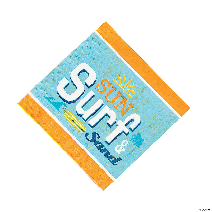 Surf&#8216;s Up Luncheon Napkins - 16 Pc. Image