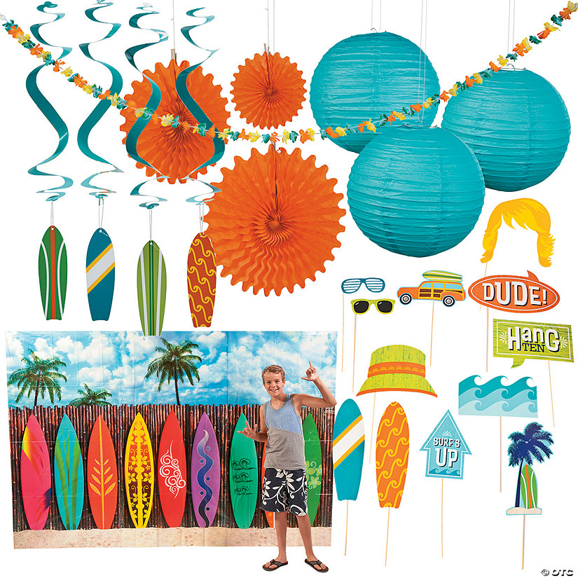 Surf&#8217;s Up Party Decorating Kit - 44 Pc. Image