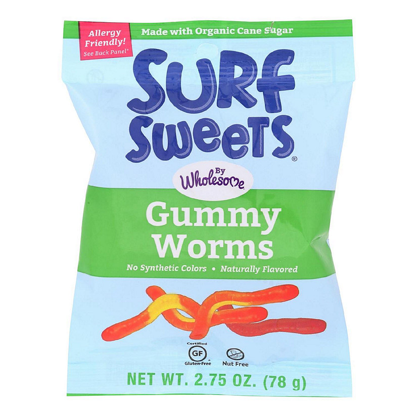Surf Sweets Gummy Worms - Case of 12 - 2.75 oz. Image