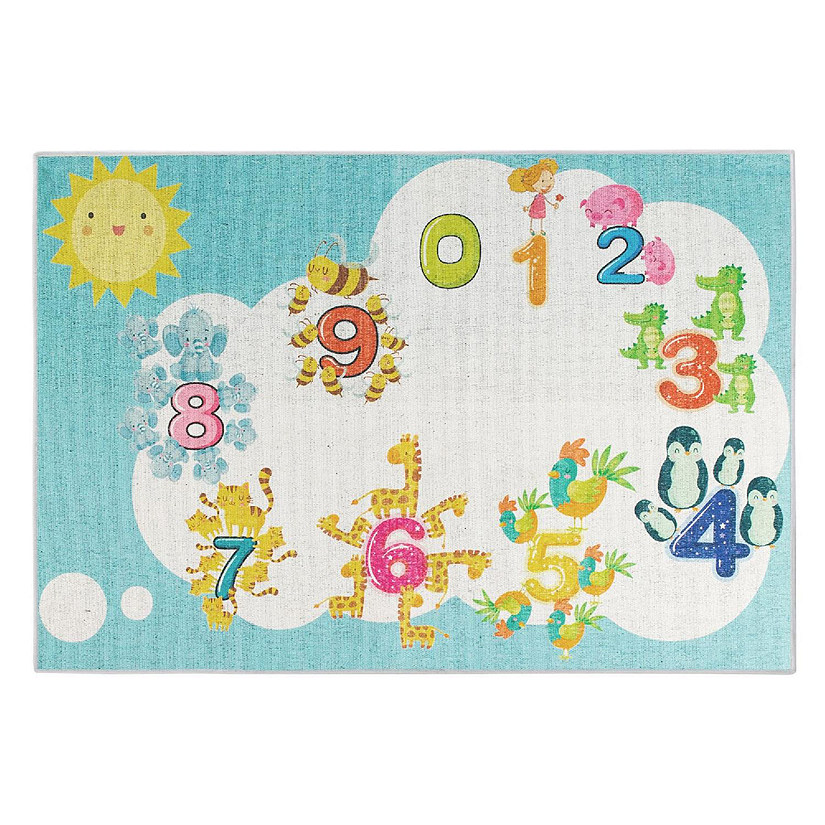SUSSEXHOME 123 Educational Rug 3x5 Image
