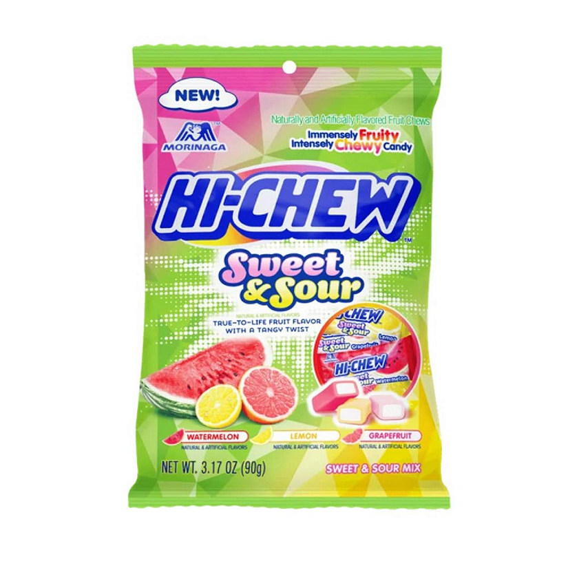 Sweet and Sour Mix Chewy Candy - Display, 3.17 Ounce Peg Bag - (Case of 6) Image