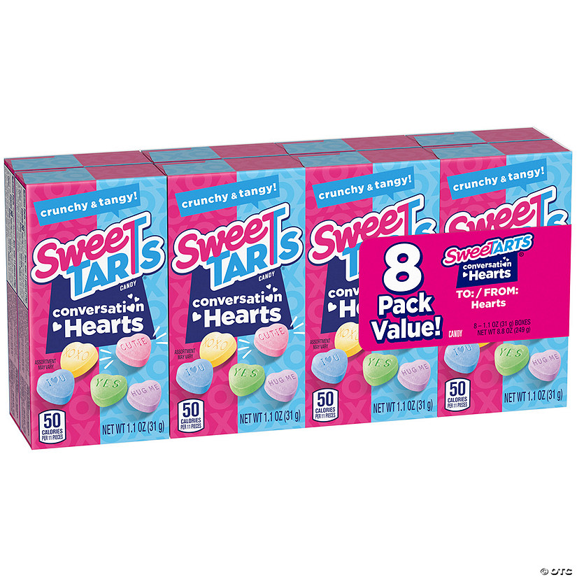 SweeTarts<sup>&#174;</sup> Candy Conversation Hearts Valentine Exchanges Value Pack - 8 Pc. Image