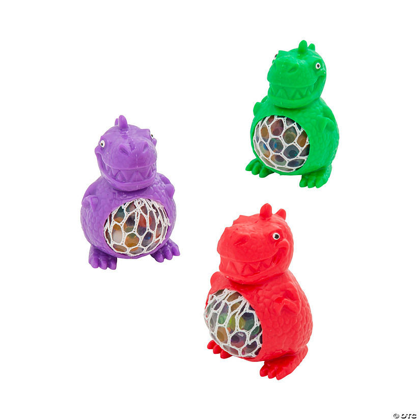 T-Rex Gel Bead Squeeze Toys - 12 Pc. Image