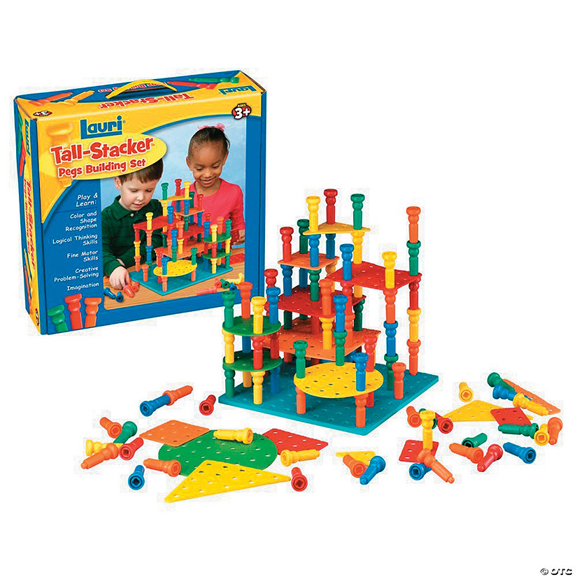 Tall-Stacker Pegs Building Set Image