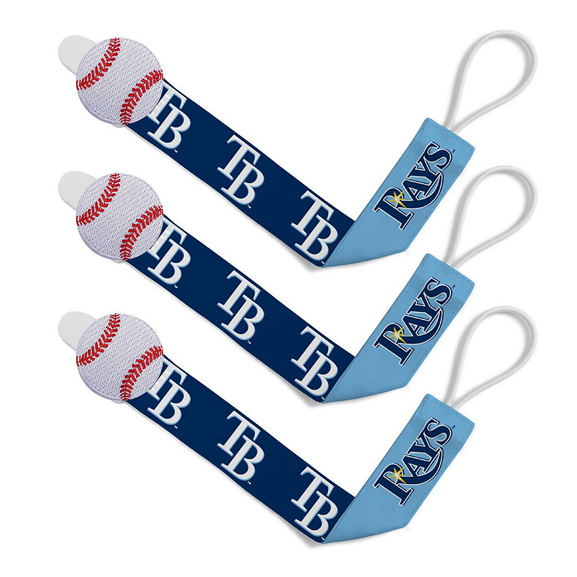 Tampa Bay Rays - Pacifier Clip 3-Pack Image