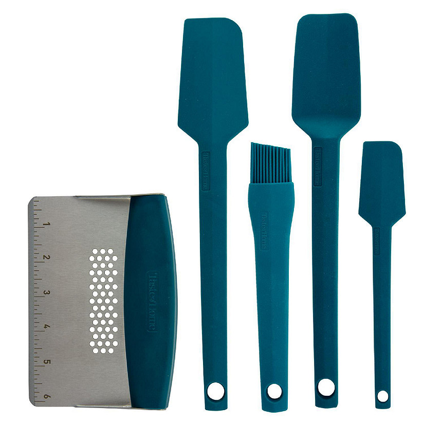 Taste of Home 5 piece Utensil Bundle in Silicone and Stainless Steel in Sea Green Image