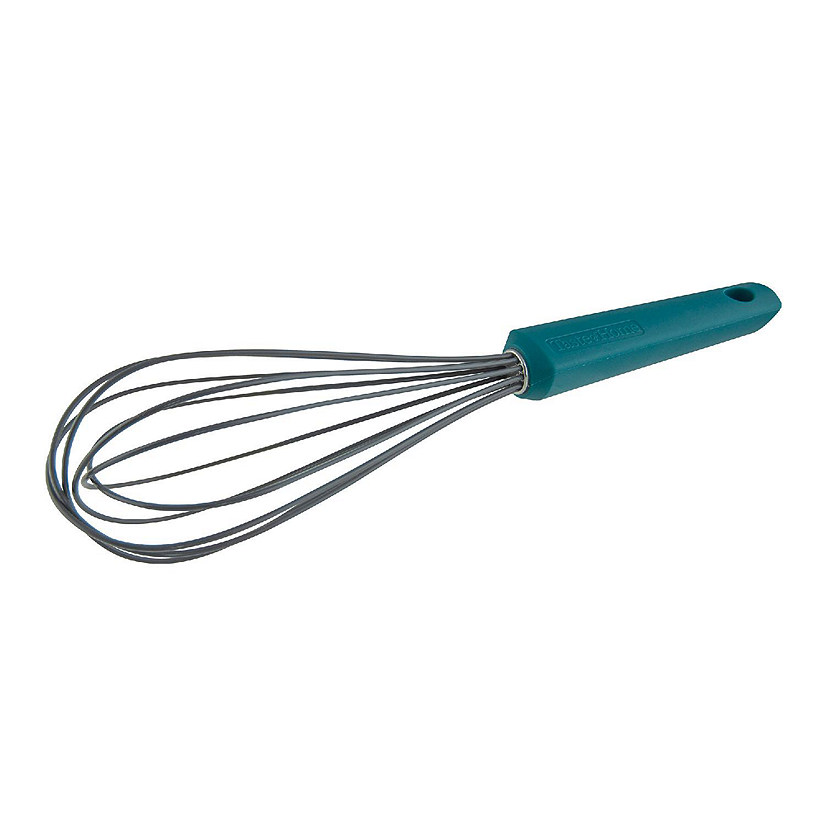Taste of Home Large Silicone Coated Stainless Steel Whisk, Sea Green Image