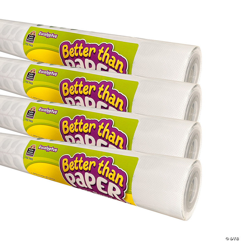Teacher Created Resources Better Than Paper Bulletin Board Roll, Eucalyptus, 4-Pack Image