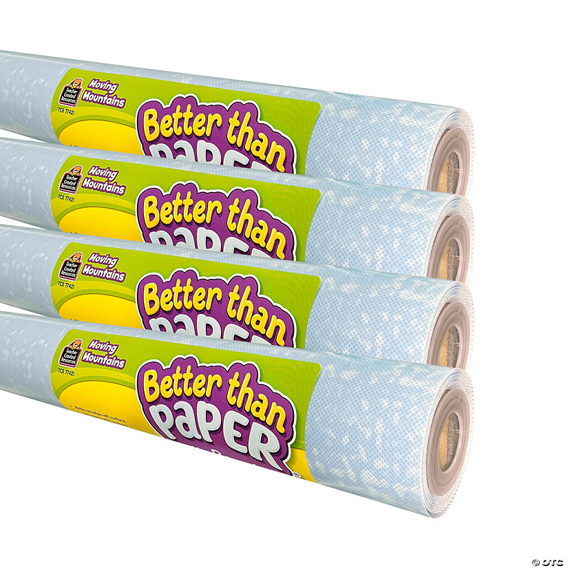 Teacher Created Resources Better Than Paper Bulletin Board Roll, Moving Mountains, 4-Pack Image