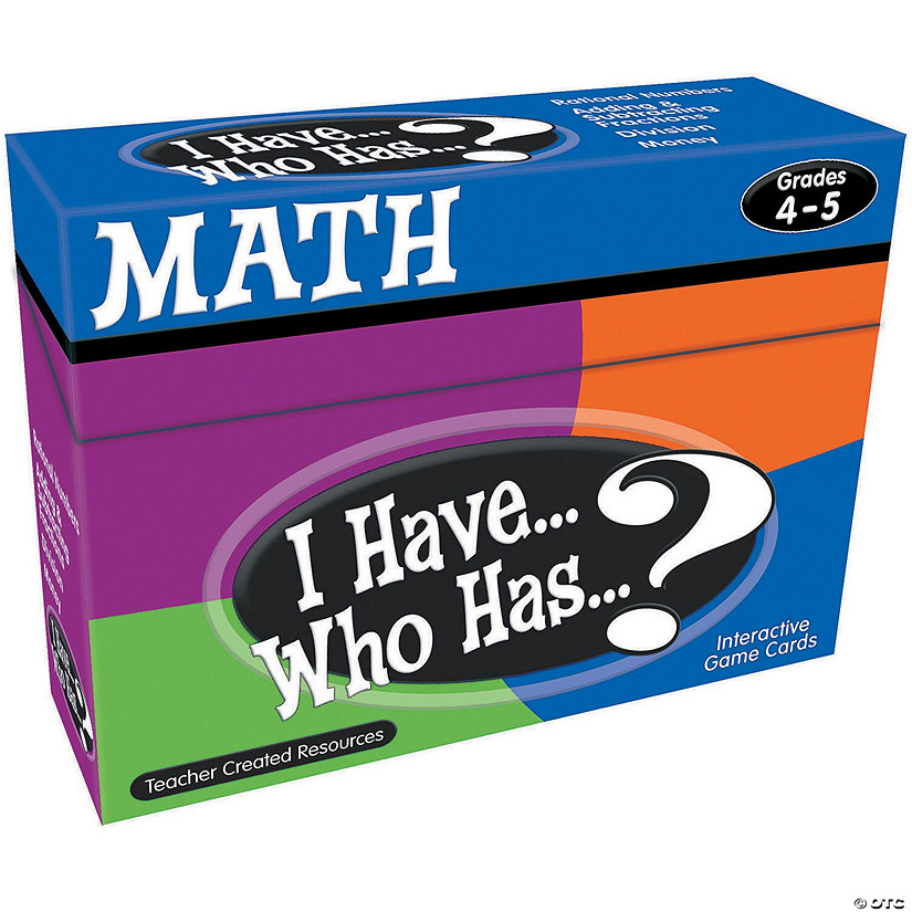 Teacher Created Resources I Have Who Has Math Gr 4-5 Image