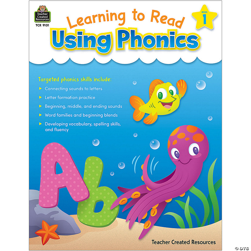 Teacher Created Resources Learning to Read Using PHONICS, Book 1 Level A Image