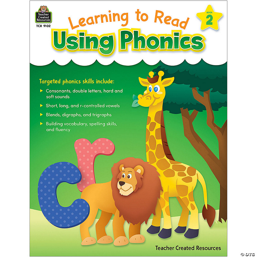 Teacher Created Resources Learning to Read Using PHONICS, Book 2 Level B Image
