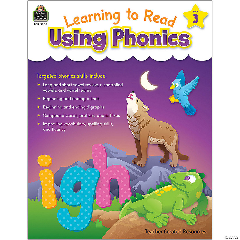 Teacher Created Resources Learning to Read Using PHONICS, Book 3 Level C Image