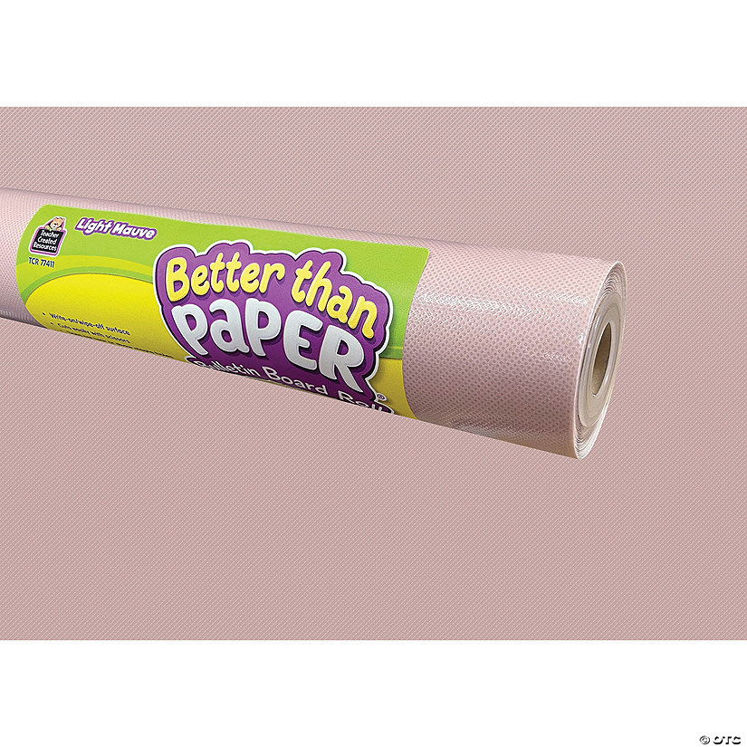 Teacher Created Resources Light Mauve Better Than Paper Bulletin Board Roll, 4' x 12', Pack of 4 Image