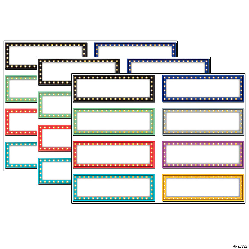 Teacher Created Resources Marquee Labels Magnetic Accents, 20 Per Pack, 3 Packs Image