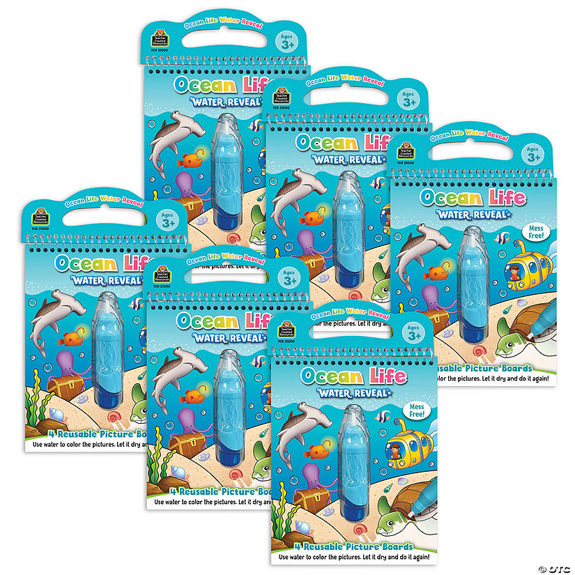 Teacher Created Resources Ocean Life Water Reveal Book, 6 Sets Image