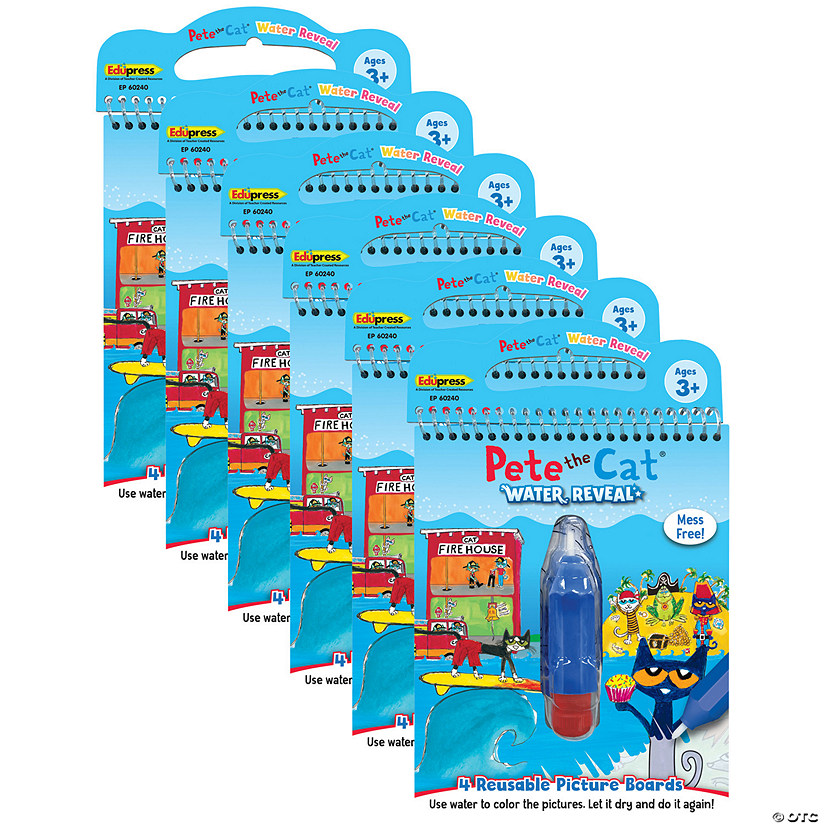 Teacher Created Resources Pete The Cat Water Reveal, 6 Sets Image