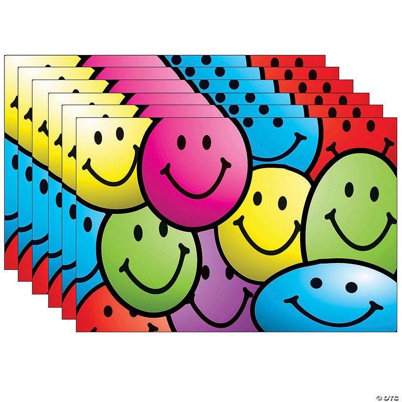 Teacher Created Resources Smiley Faces Postcards, 30 Per Pack, 6 Packs Image