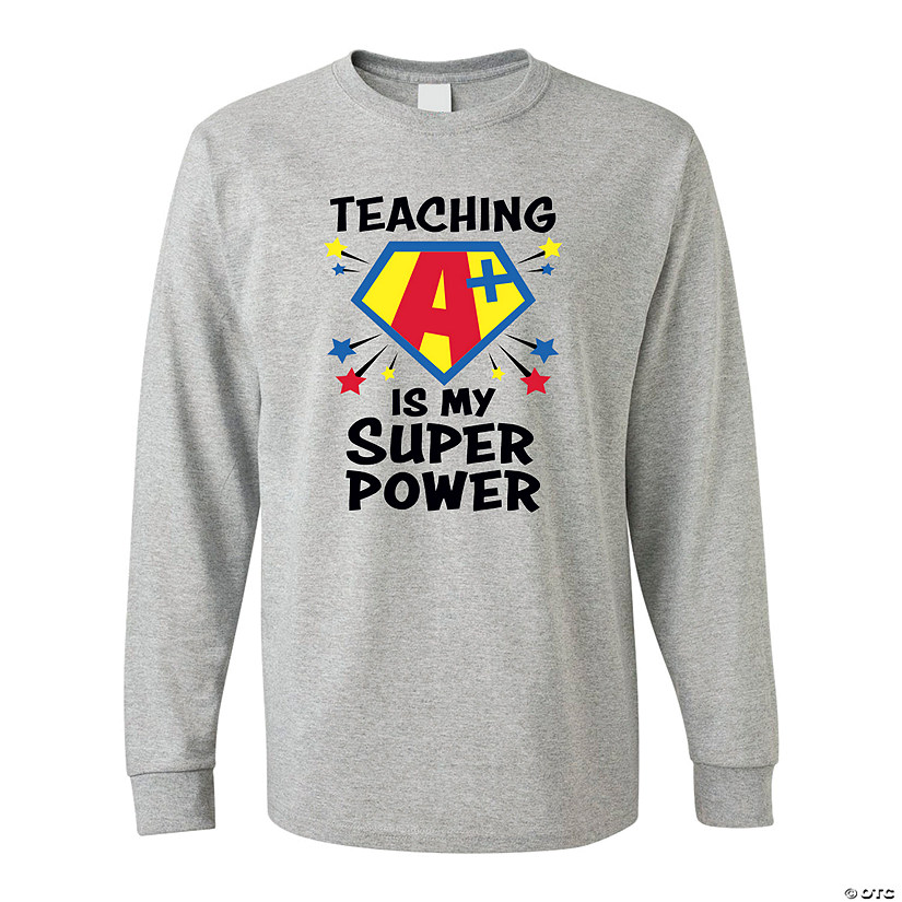 Teaching Is My Superpower Adult&#8217;s T-Shirt Image