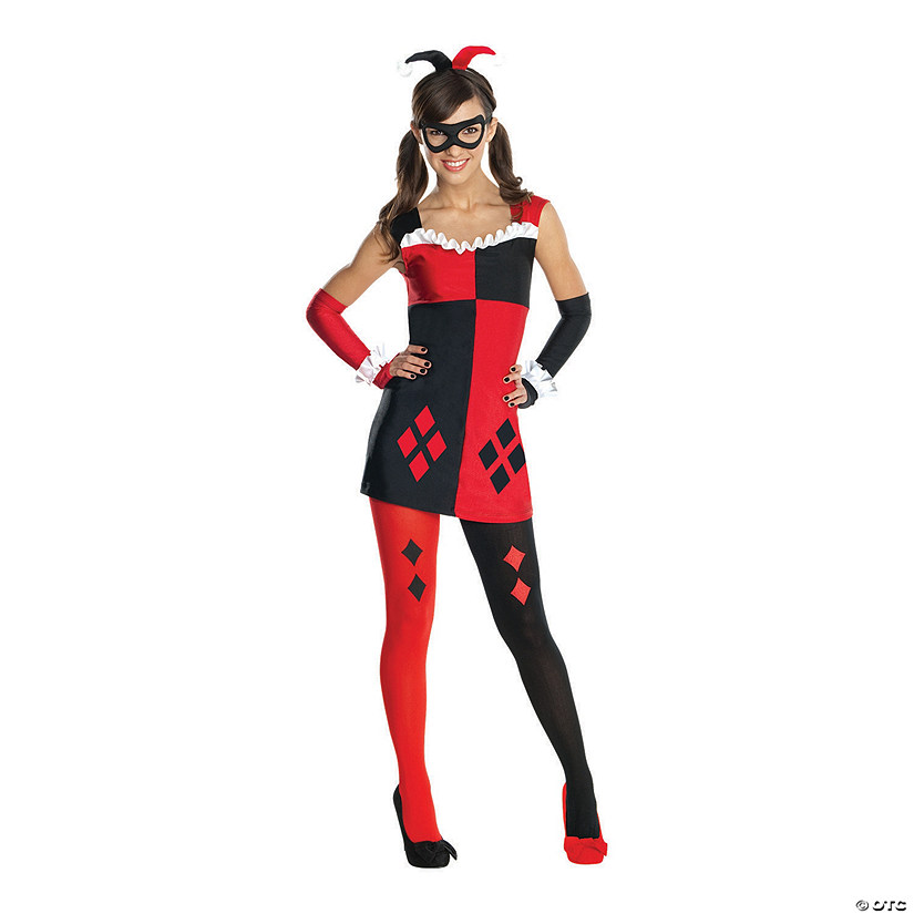 Teen Girl's Gotham Harley Quinn Costume Image
