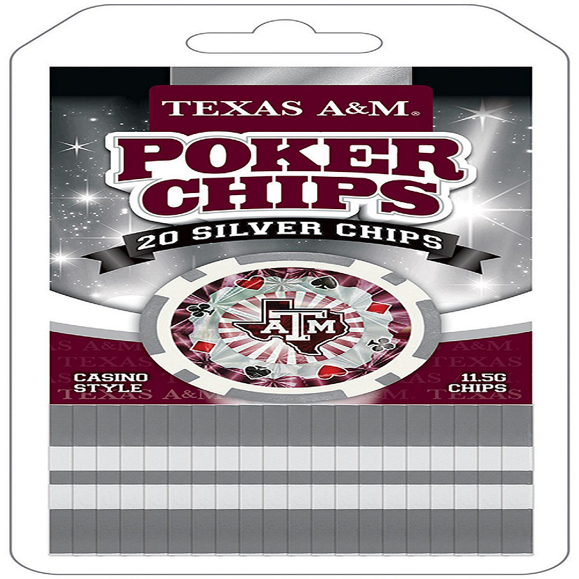 Texas A&M Aggies 20 Piece Poker Chips Image