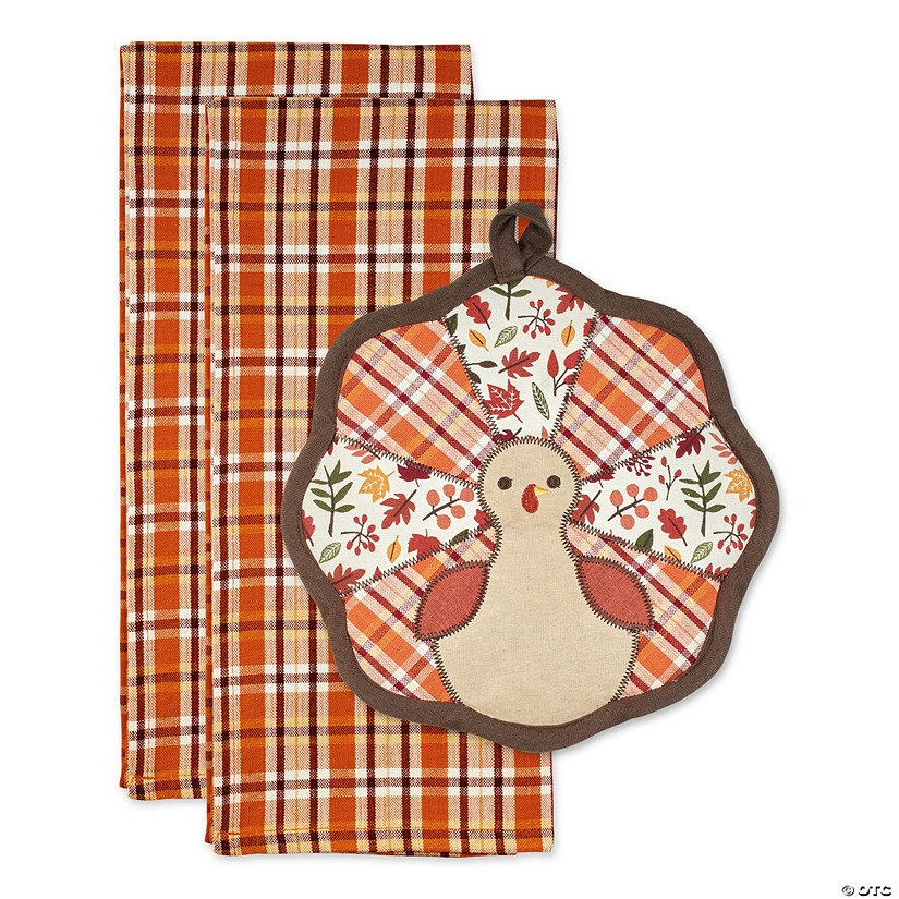 Thanksgiving Holiday Gift Sets, Gobble Turkey Potholder Gift Set Image