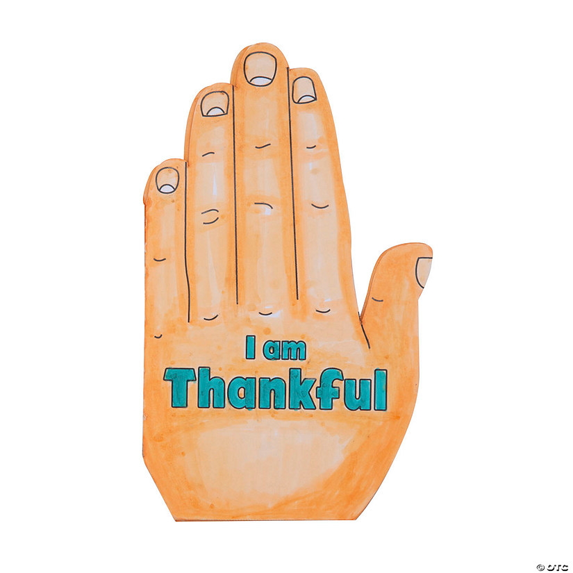Thanksgiving Prayer Handprint Craft Kit - Makes 12 Image