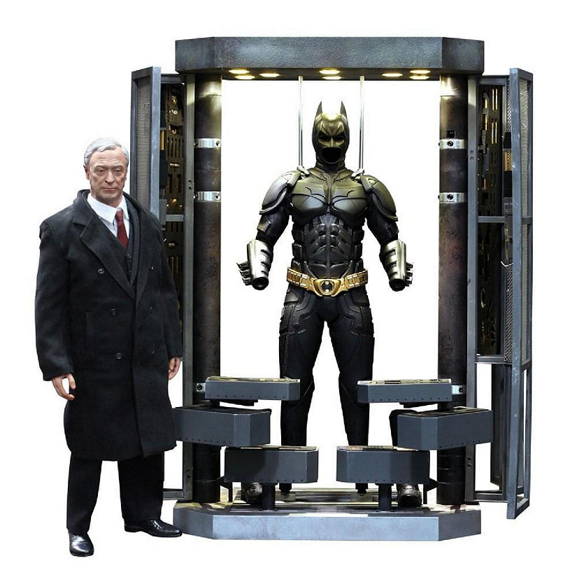 The Dark Knight Rises 1:6 Batman Armory w/ Alfred and Batman Hot Toys Figures Image