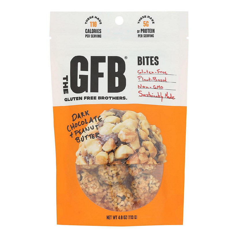 The Gfb Dark Chocolate Peanut Butter Bites  - Case of 6 - 4 OZ Image
