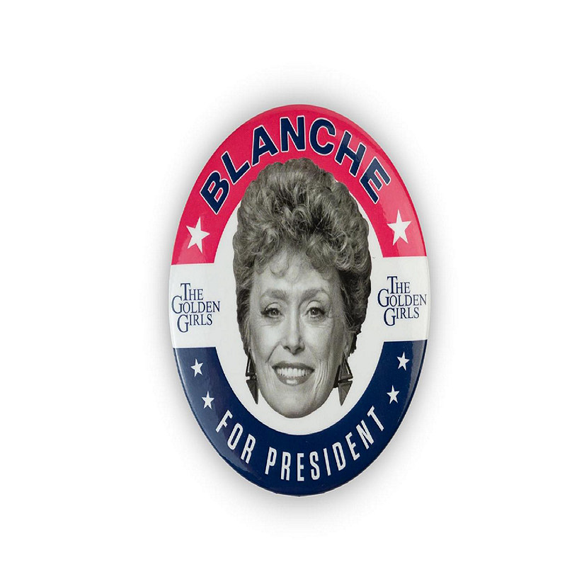 The Golden Girls Blanche Presidential Campaign Button Pin  Measures 3 Inches Image