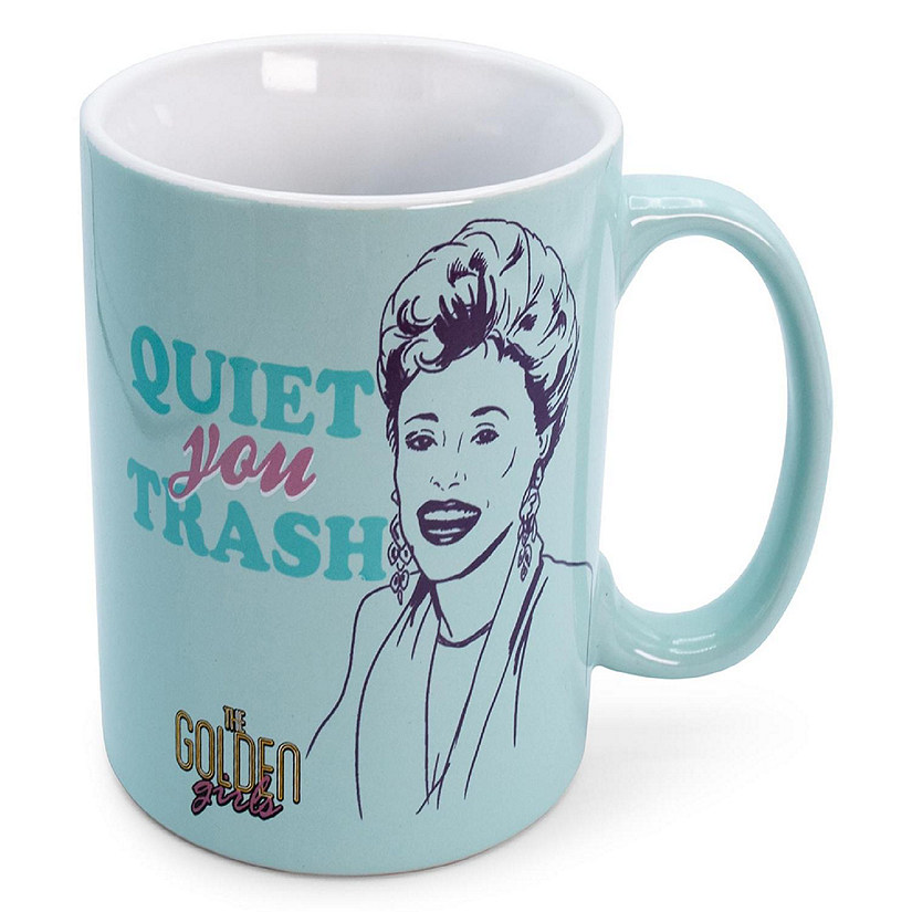 The Golden Girls "Quiet You Trash" Ceramic Mug  Holds 20 Ounces Image
