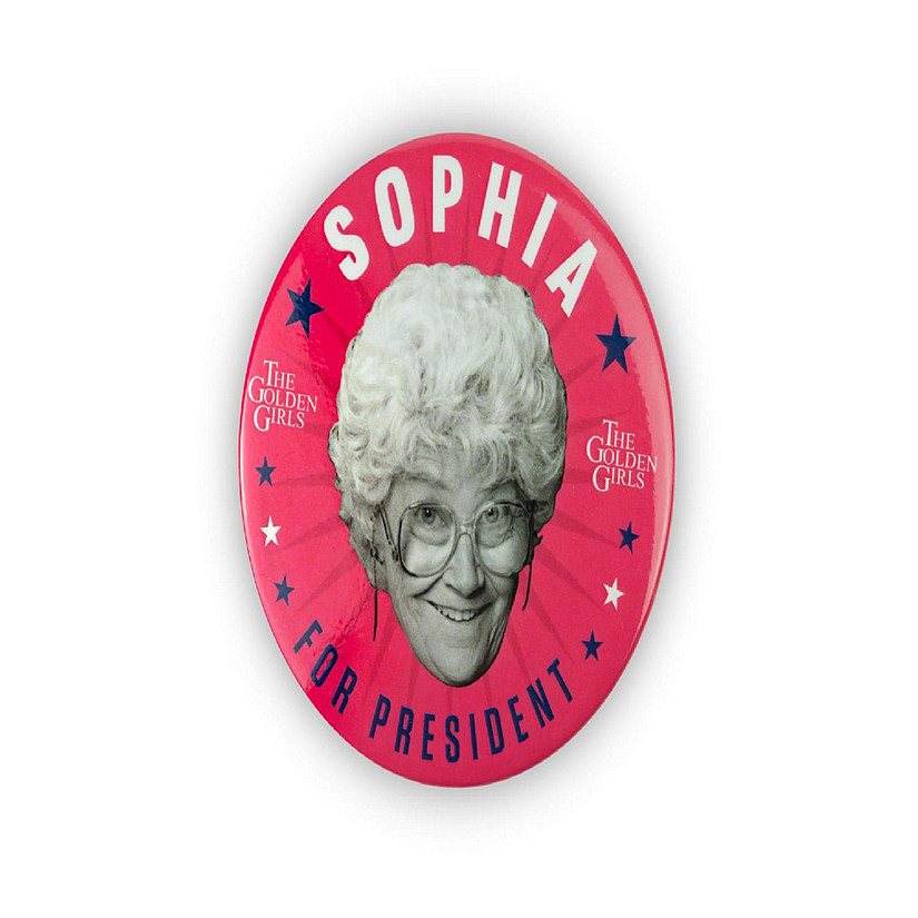 The Golden Girls Sophia Presidential Campaign Button Pin  Measures 3 Inches Image