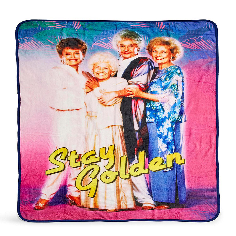 The Golden Girls Stay Golden 45 x 60 Inch Fleece Throw Blanket Image