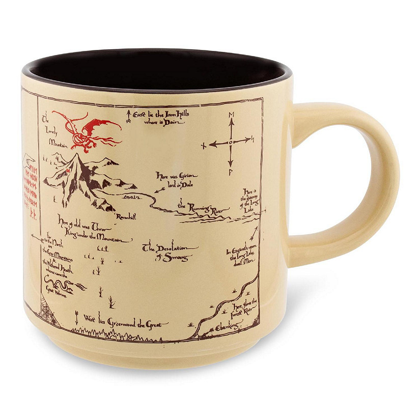 The Hobbit The Shire Map Ceramic Mug  Holds 13 Ounces Image