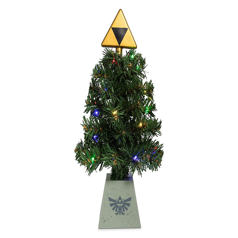 The Legend of Zelda Triforce LED USB-Powered Light-Up Desktop Holiday Tree Image
