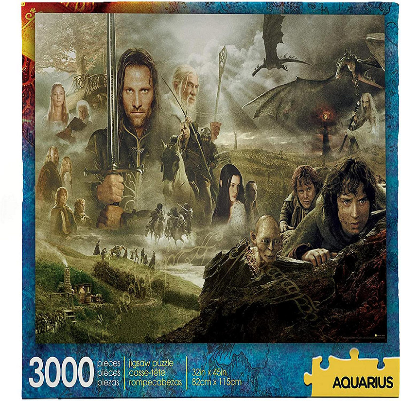 The Lord of the Rings Saga 3000 Piece Jigsaw Puzzle Image
