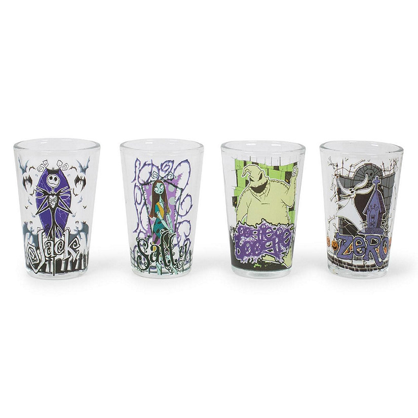 The Nightmare Before Christmas Characters 1.5-Ounce Mini Glasses  Set Of 4 Image