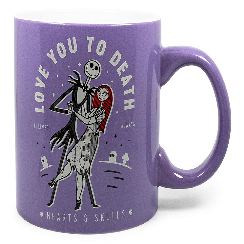 The Nightmare Before Christmas "Love You To Death" Ceramic Mug  Holds 20 Ounces Image