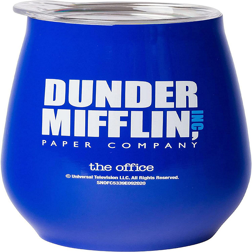 The Office Dunder Mifflin Stainless Steel Tumbler With Lid  Holds 10 Ounces Image