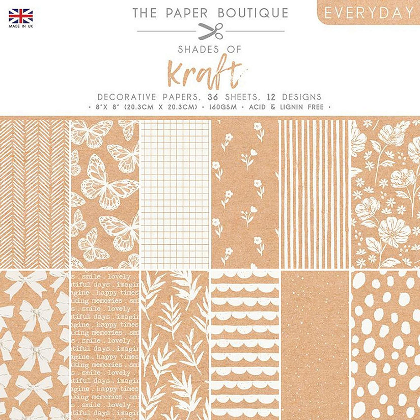 The Paper Boutique Everyday  Shades Of  Kraft 8 in x 8 in Pad Image